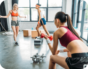 girls in the gym